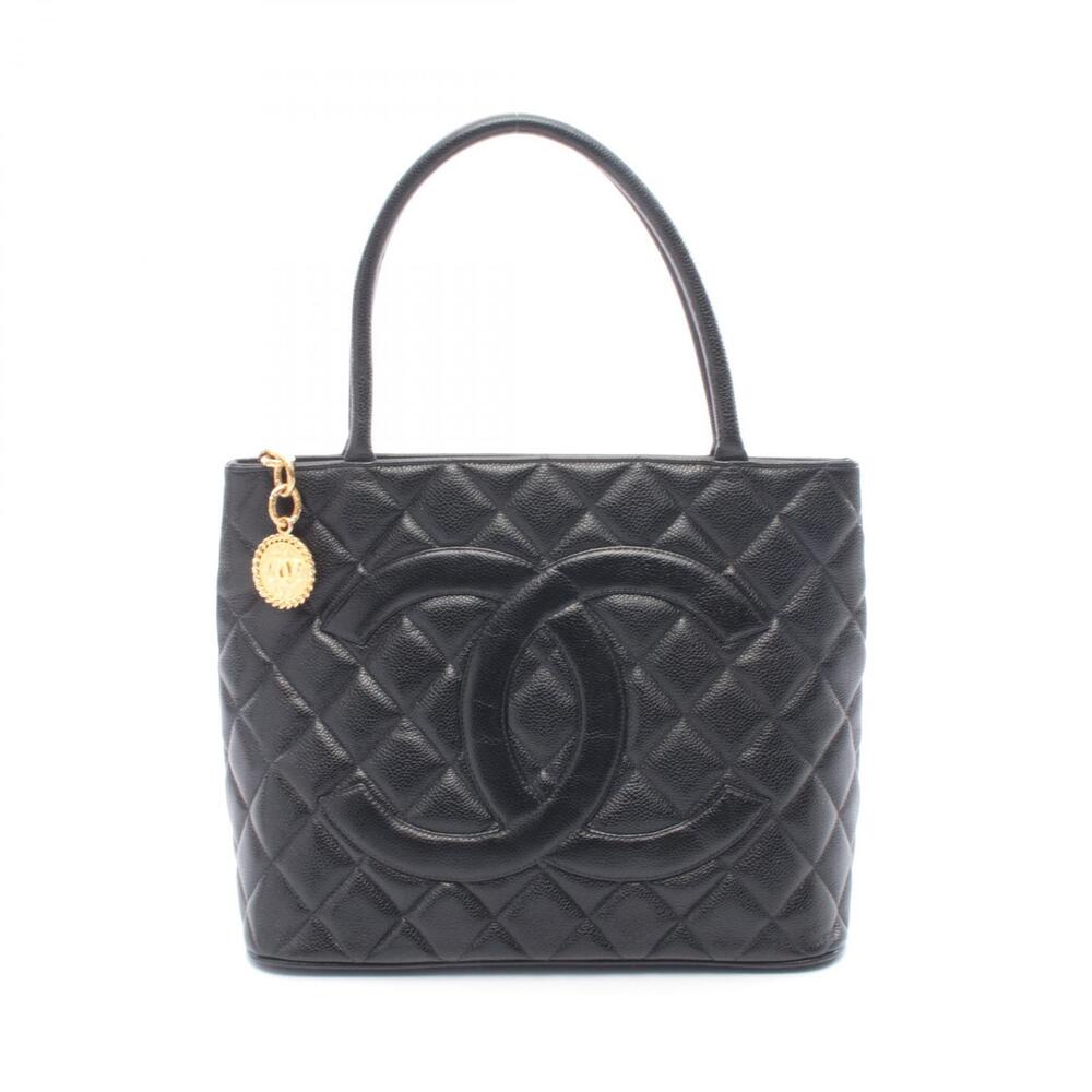 Chanel Reissue Tote Bag Leather Calfskin Cowhide Black